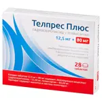Телпрес Плюс, 12.5 мг+80 мг, таблетки, 28 шт. фото