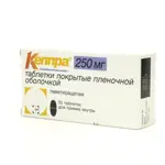 Кеппра, 250 мг, таблетки, покрытые пленочной оболочкой, 30 шт. фото 