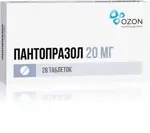 Пантопразол, 20 мг, таблетки, покрытые кишечнорастворимой оболочкой, 28 шт. фото