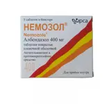 Немозол, 400 мг, таблетки, покрытые оболочкой, 5 шт. фото