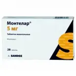 Монтелар, 5 мг, таблетки жевательные, 28 шт. фото