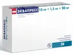 Эквапресс, 10 мг + 1.5 мг + 20 мг, капсулы с модифицированным высвобождением, 28 шт. фото