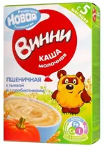 Винни Каша молочная пшеничная тыква пребиотики, каша детская молочная, 200 г, 1 шт. фото