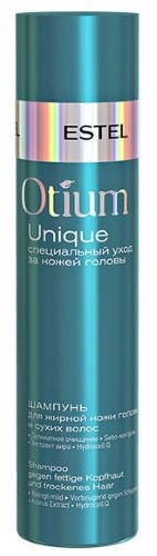 Estel Otium Unique шампунь для жирной кожи головы и сухих волос, шампунь, 250 мл, 1 шт. фото