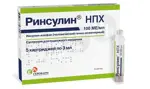 Ринсулин НПХ, 100 МЕ/мл, суспензия для подкожного введения, 3 мл, 5 шт, в картриджах фото 