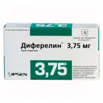 Диферелин, 3.75 мг, лиофилизат для приготовления суспензии для внутримышечного введения пролонгированного действия, 1 шт, в комплекте с растворителем фото