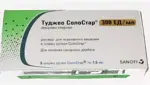 Туджео СолоСтар, 300 МЕ/мл, раствор для подкожного введения, 1.5мл, 5 шт, в шприц-ручках СолоСтар фото