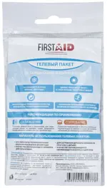 Firstaid Пакет гелевый охлаждающий и согревающий, 7.5 см х 10 см, 1 шт. фото