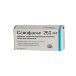 Салофальк, 250 мг, таблетки, покрытые кишечнорастворимой оболочкой, 50 шт. фото