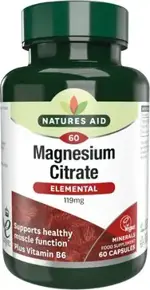 Natures aid Магния цитрат с витамином B6, капсулы, 60 шт. Natures aid Магния цитрат с витамином B6, капсулы, 60 шт. фото 1