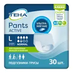 Tena Pants Active Normal Подгузники-трусы для взрослых, Large L (3), 30 шт, 95-120 см Tena Pants Active Normal Подгузники-трусы для взрослых, Large L (3), 30 шт, 95-120 см фото 1