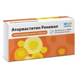 Аторвастатин Реневал, 10 мг, таблетки, покрытые пленочной оболочкой, 30 шт. фото 