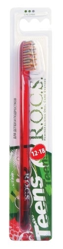 ROCS Teens Зубная щетка для детей и подростков, щетка зубная, 1 шт, 12-18 лет, средней жесткости ROCS Teens Зубная щетка для детей и подростков, щетка зубная, 1 шт, 12-18 лет, средней жесткости фото 1