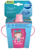 Canpol Поильник-непроливайка обучающий с ручками, 9+ мес, 250 мл, 1 шт, цвет в ассортименте, арт. 31/200 фото