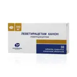 Леветирацетам Канон, 500 мг, таблетки, покрытые пленочной оболочкой, 60 шт. фото