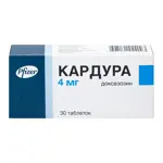 Кардура, 4 мг, таблетки, 30 шт. Кардура, 4 мг, таблетки, 30 шт. фото 1