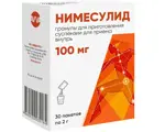 Нимесулид, 100 мг, гранулы для приготовления суспензии для приема внутрь, 2 г, 30 шт. фото