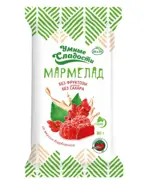Умные сладости Мармелад желейно-формовой со стевией, мармеладные пастилки, 80 г, 1 шт, барбарис фото