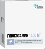 Глюкозамин, 1500 мг, порошок для приготовления раствора для приема внутрь, 4 г, 20 шт. фото 