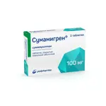 Сумамигрен, 100 мг, таблетки, покрытые оболочкой, 2 шт. Сумамигрен, 100 мг, таблетки, покрытые оболочкой, 2 шт. фото 3