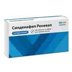 Силденафил Реневал, 50 мг, таблетки, покрытые пленочной оболочкой, 20 шт. фото 