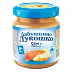 Бабушкино Лукошко Пюре, пюре, 100 г, 1 шт, сёмга + овощи фото