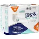 Predo adult подгузники-трусы для взрослых, M, 15 шт, 70-120 см фото