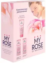 My rose of bulgaria крем для лица увлажняющий 50 мл + крем для кожи вокруг глаз 20 мл + крем для рук 75 мл, набор, 1 шт. фото