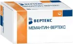 Мемантин-Вертекс, 20 мг, таблетки, покрытые пленочной оболочкой, 90 шт. фото 