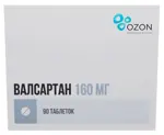 Валсартан, 160 мг, таблетки, покрытые пленочной оболочкой, 90 шт. фото