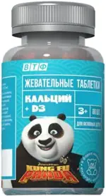 Кунг-Фу Панда Кальций D3, таблетки, 80 шт, абрикос Кунг-Фу Панда Кальций D3, таблетки, 80 шт, абрикос фото 2