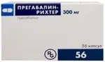 Прегабалин-Рихтер, 300 мг, капсулы, 56 шт. фото 