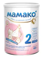 Мамако 2 Premium молочная смесь на основе козьего молока, смесь молочная сухая, 400 г, 1 шт. фото