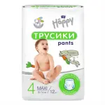 Bella Baby Happy maxi подгузники-трусики детские, р. 4, 12 шт, 8-14 кг фото