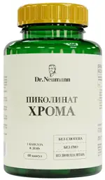 Dr. Neumann Пиколинат хрома, 250 мг, капсулы, 60 шт. Dr. Neumann Пиколинат хрома, 250 мг, капсулы, 60 шт. фото 1