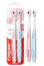 Colgate Зубная щетка Cushion Clean, щетка зубная, 2 шт, мягкая фото