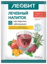 Леовит напиток при вирусных заболеваниях с витамином D, порошок, 18 г, 1 шт. Леовит напиток при вирусных заболеваниях с витамином D, порошок, 18 г, 1 шт. фото 1