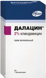 Далацин, 2%, крем вагинальный, 40 г, 1 шт, с аппликатором фото