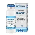 Цефурус, 1.5 г, порошок для приготовления раствора для внутривенного и внутримышечного введения, 1 шт. фото 