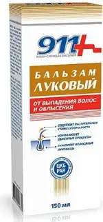 911 Ваша служба спасения бальзам для волос Луковый, бальзам для волос, 150 мл, 1 шт. фото