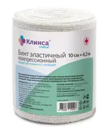 Клинса Бинт эластичный компрессионный, 10 см х 4.5 м, 1 шт, средней растяжимости фото