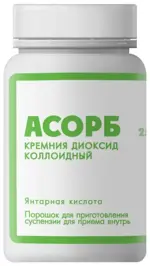 Асорб 3+ Кремния Диоксид, порошок для приготовления суспензии для приема внутрь, 25 г, 1 шт. фото