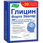 Эвалар Глицин Форте, 300 мг, таблетки для рассасывания, 80 шт. фото 