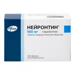 Нейронтин, 600 мг, таблетки, покрытые пленочной оболочкой, 50 шт. Нейронтин, 600 мг, таблетки, покрытые пленочной оболочкой, 50 шт. фото 1