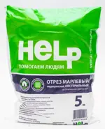 Help отрез марлевый медицинский нестерильный, 5 м х 90 см, 1 шт. фото