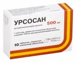 Урсосан форте, 500 мг, таблетки, покрытые пленочной оболочкой, 10 шт. фото 