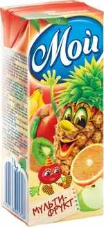 Мой нектар, сок, 0.2 л, 1 шт, мультифрукт, для детей с 12 месяцев фото
