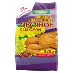 Печенье овсяное с изюмом на фруктозе, 340 г, 1 шт. фото