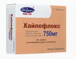 Хайлефлокс, 750 мг, таблетки, покрытые пленочной оболочкой, 5 шт. фото