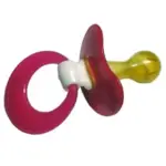 Пустышка латексная Серьга, соска-пустышка, 1 шт, латексные фото